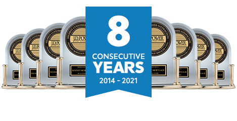 J.D. Power - 8 Consecutive Years - Mortgage Servicing