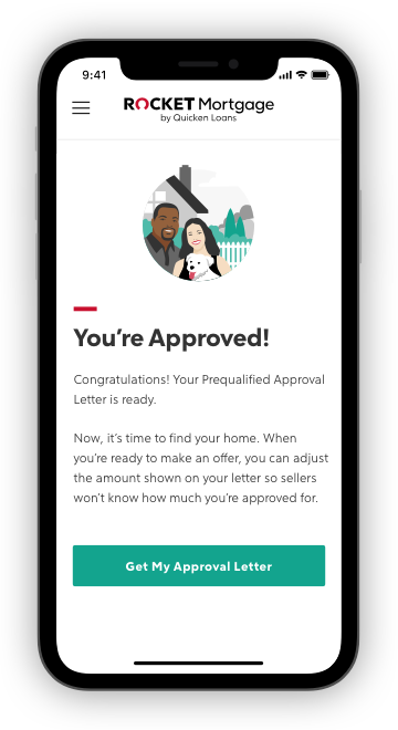 Rocket Mortgage Approval On Phone