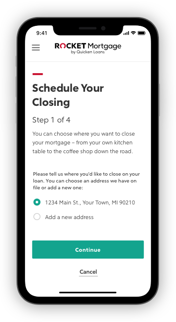 Rocket Mortgage Online Closing On Phone
