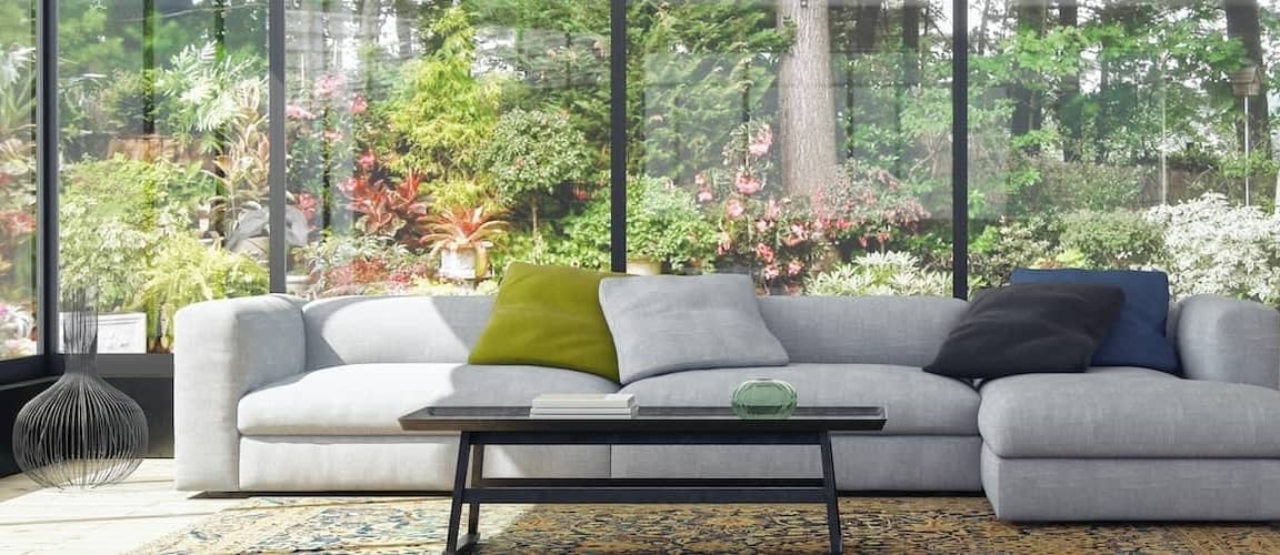 Spacious Minimal Interior Surrounded By Floor To Ceiling Windows