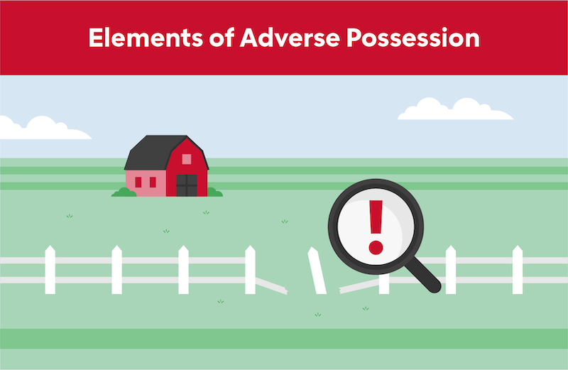Elements of Adverse Possession infographic