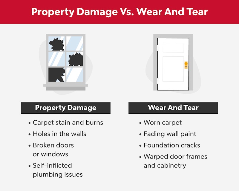 Property Damage Vs Wear And Tear Infographic