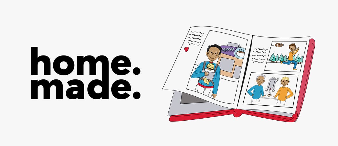 Home. Made. Podcast Episode 6 graphic book