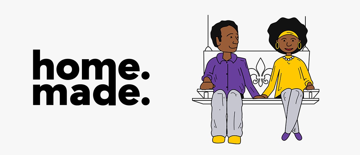 Home. Made. Podcast Graphic Episode 8