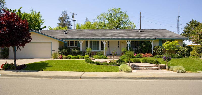 California ranch rambler house