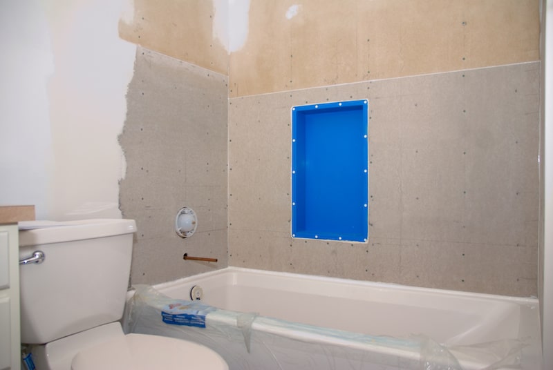 In progress bathroom addition.