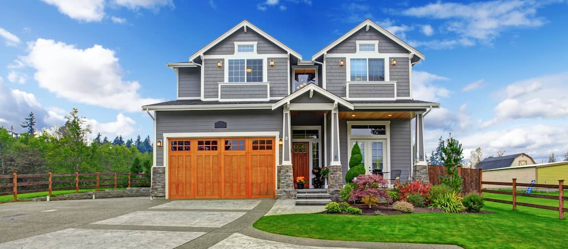 Large countryside house.