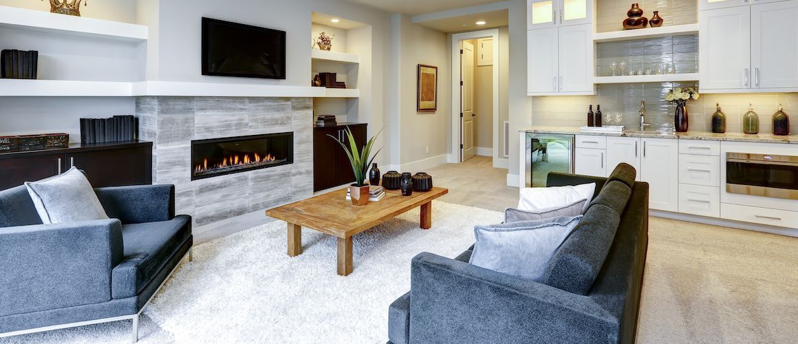 Cool modern living room.