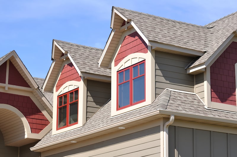 Dormers with siding addition.