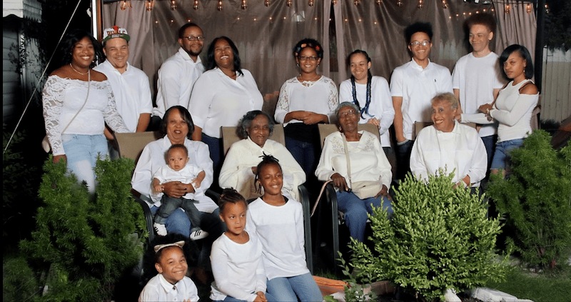 Esther’s full family photo.