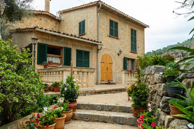 Mediterranean style home.