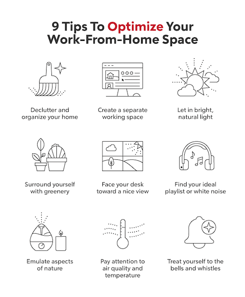  Optimize your work from home space