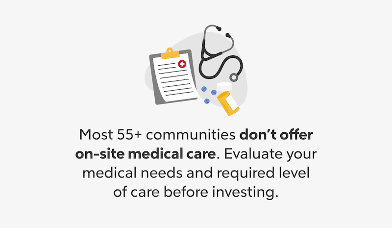 Lack Of On Site Medical Care In Over 55 Communities 