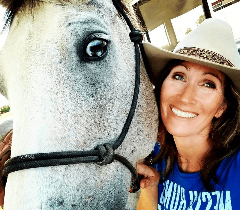 Shannon King and her horse, Dex